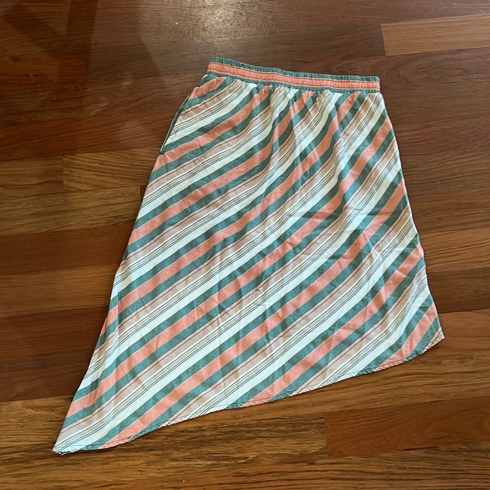 Kavu Striped Asymmetric Skirt